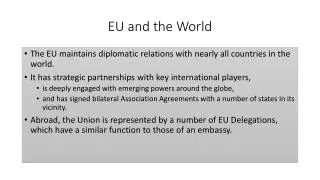 EU and the World