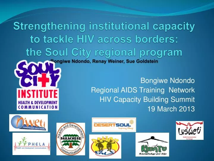 bongiwe ndondo regional aids training network hiv capacity building summit 19 march 2013