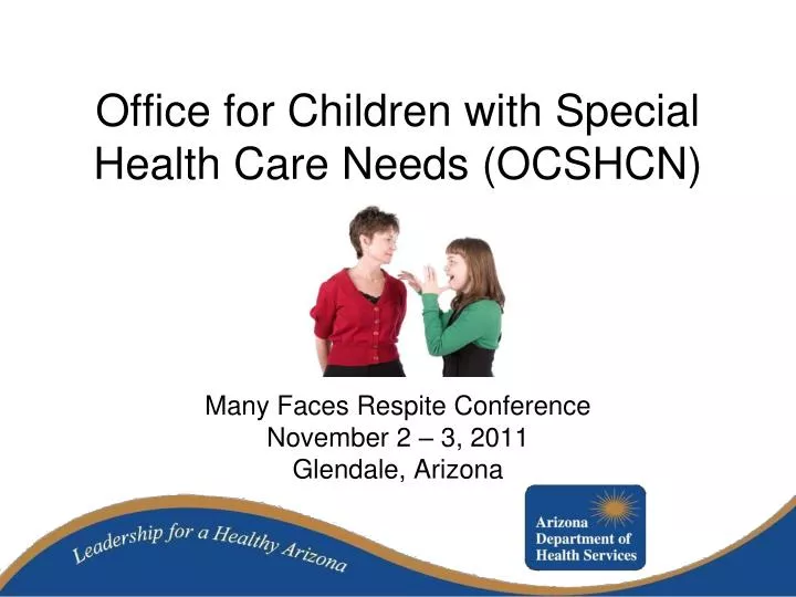 office for children with special health care needs ocshcn