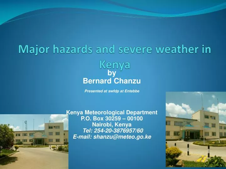 major hazards and severe weather in kenya