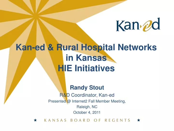kan ed rural hospital networks in kansas hie initiatives