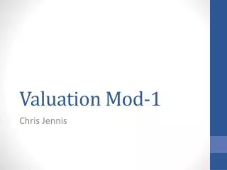 Valuation Mod-1