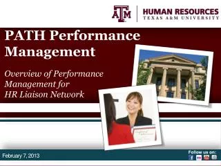 PATH Performance Management Overview of Performance Management for HR Liaison Network