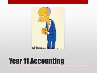 Year 11 Accounting