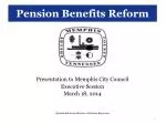 Pension Benefits Reform - slide 1