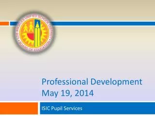 Professional Development May 19, 2014