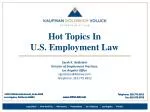 Hot Topics In U.S. Employment Law - slide 1