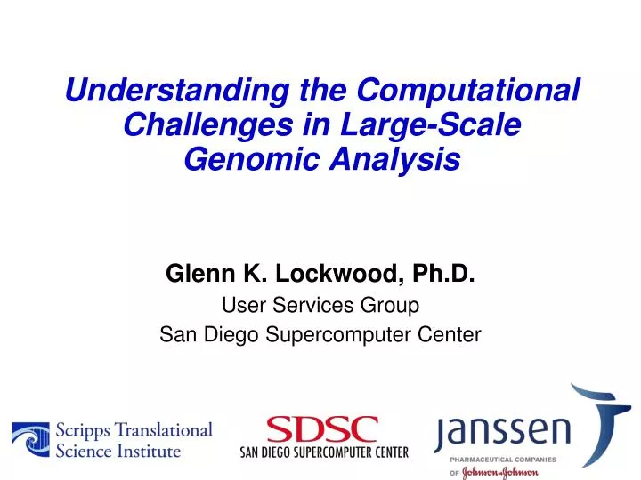 understanding the computational challenges in large scale genomic analysis