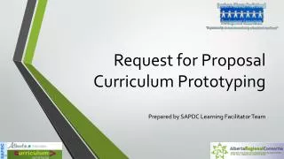 Request for Proposal Curriculum Prototyping