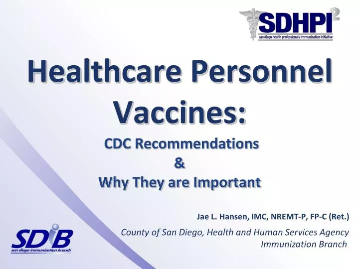 healthcare personnel vaccines cdc recommendations why they are important