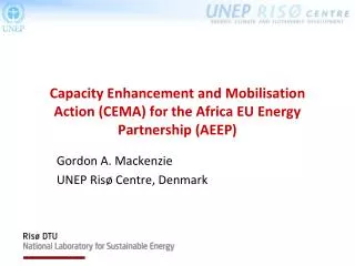 Capacity Enhancement and Mobilisation Action (CEMA) for the Africa EU Energy Partnership (AEEP)