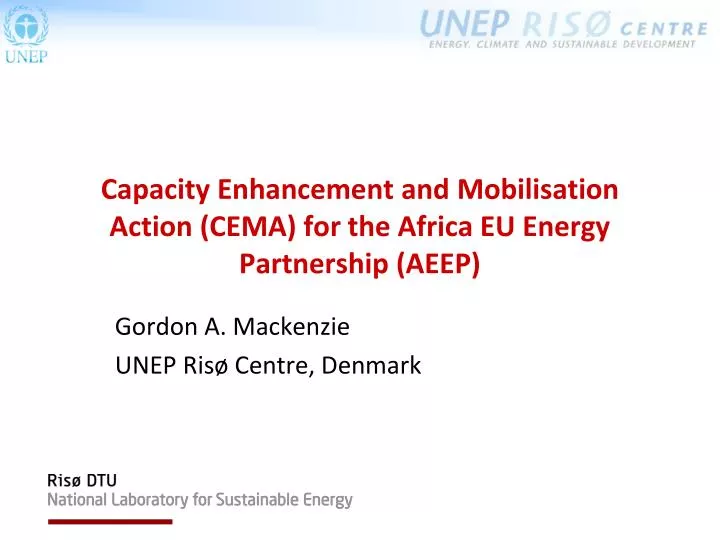 capacity enhancement and mobilisation action cema for the africa eu energy partnership aeep