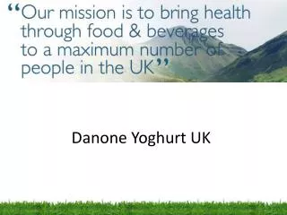 Danone Yoghurt UK