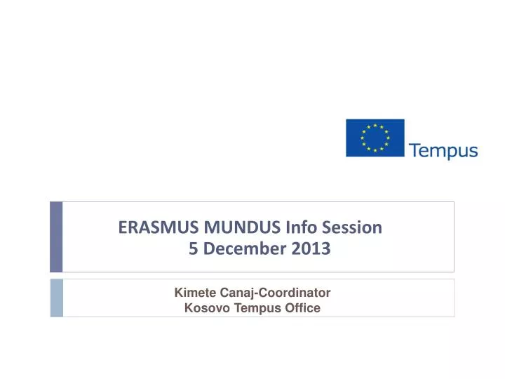 erasmus mundus info session 5 december 2013