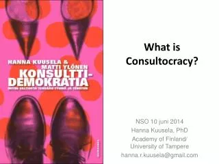 What is Consultocracy?