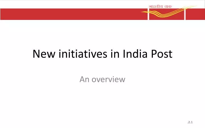 new initiatives in india post