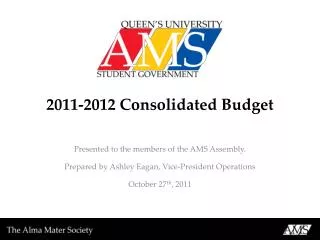 2011-2012 Consolidated Budget