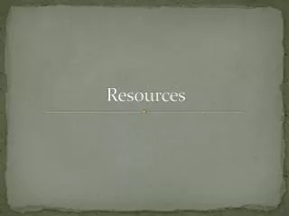 Resources