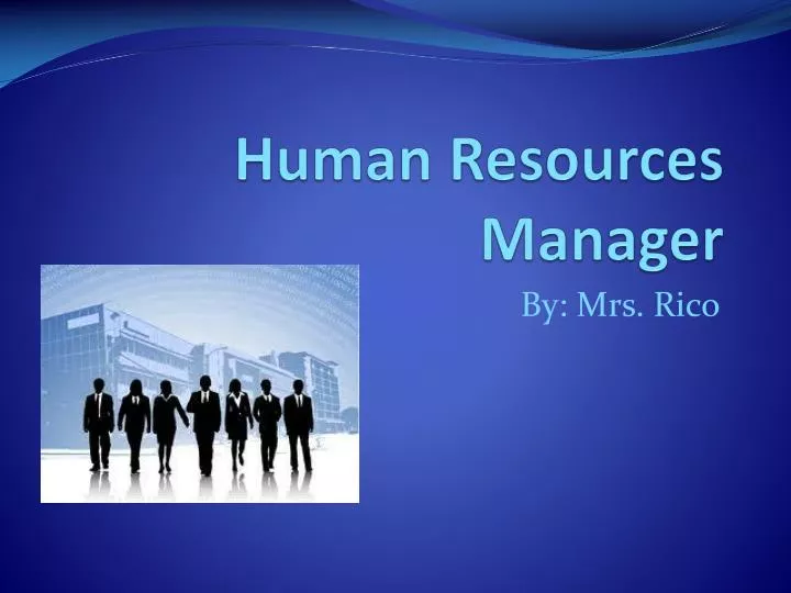 human resources manager