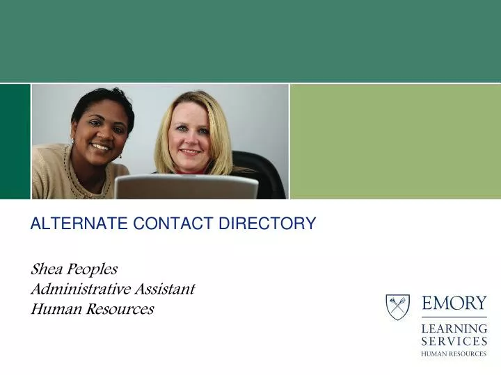 alternate contact directory