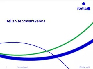 Itellan tehtävärakenne