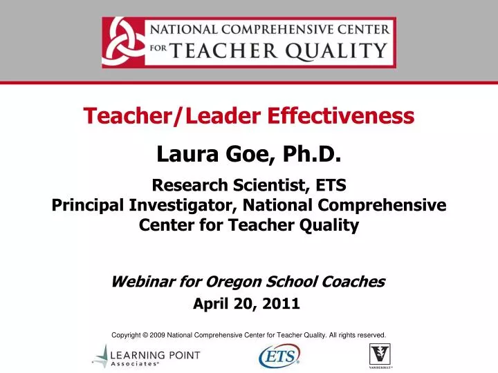 webinar for oregon school coaches april 20 2011