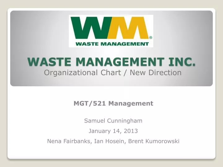 waste management inc