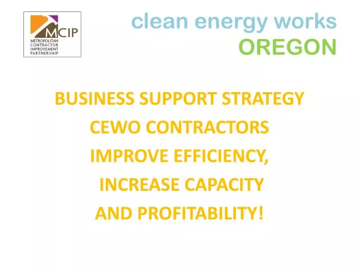 clean energy works oregon