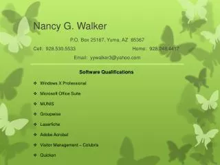 Nancy G. Walker