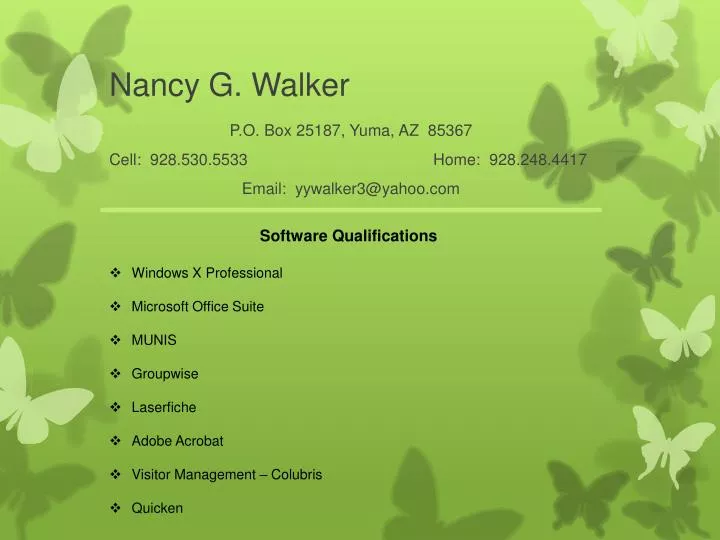nancy g walker