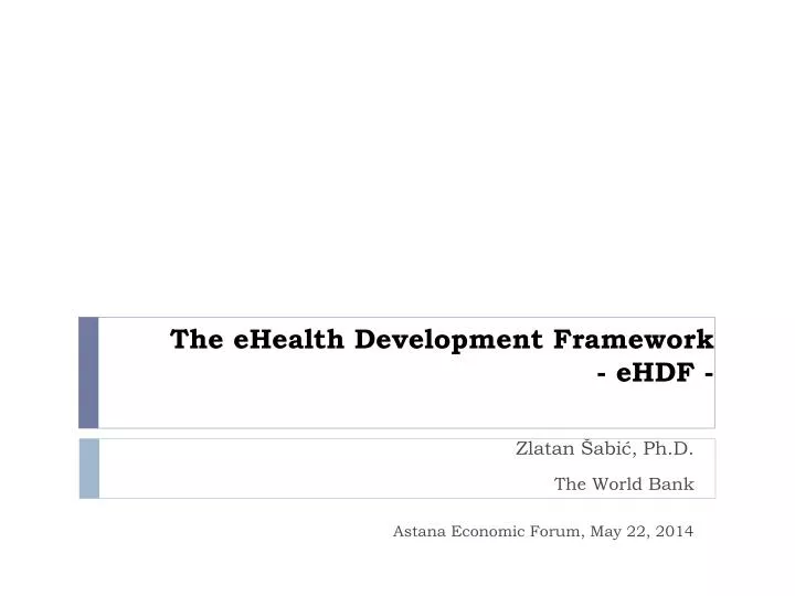 the ehealth development framework ehdf