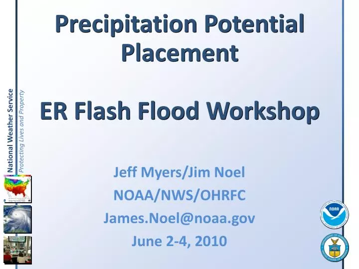 precipitation potential placement er flash flood workshop
