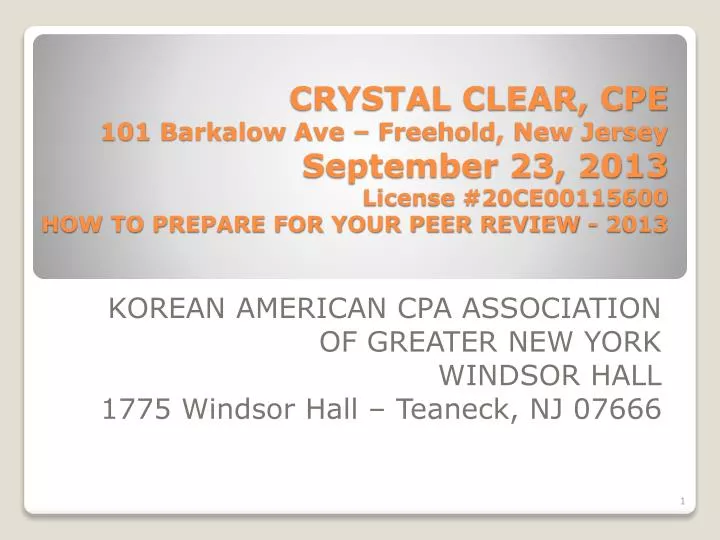 korean american cpa association of greater new york windsor hall 1775 windsor hall teaneck nj 07666