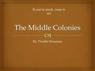 the middle colonies