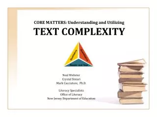 CORE MATTERS: Understanding and Utilizing TEXT COMPLEXITY
