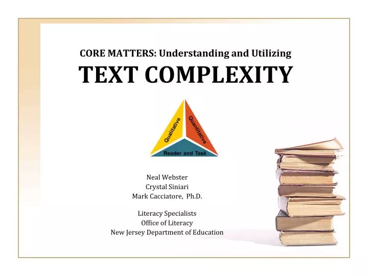 core matters understanding and utilizing text complexity