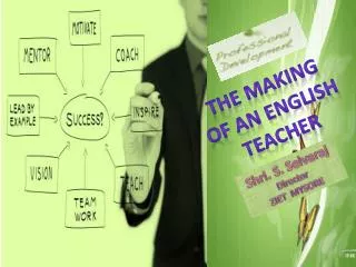 THE MAKING OF AN ENGLISH TEACHER