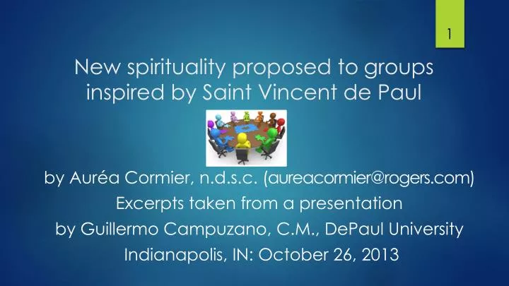 new spirituality proposed to groups inspired by saint vincent de paul