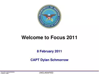 Welcome to Focus 2011