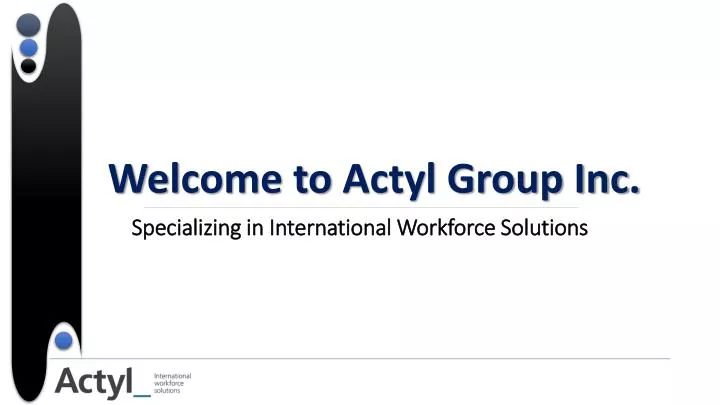 welcome to actyl group inc
