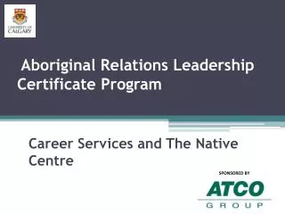 Aboriginal Relations Leadership Certificate Program