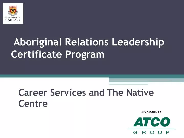 aboriginal relations leadership certificate program