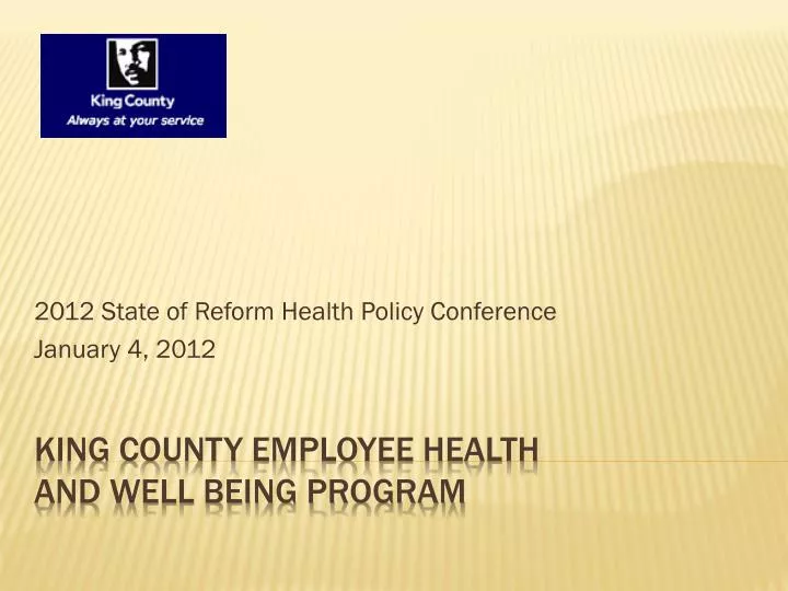 2012 state of reform health policy conference january 4 2012