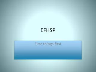 EFHSP