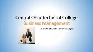 Central Ohio Technical College Business Management
