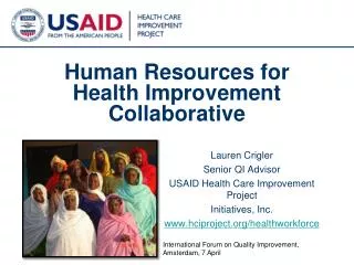 human resources for health improvement collaborative