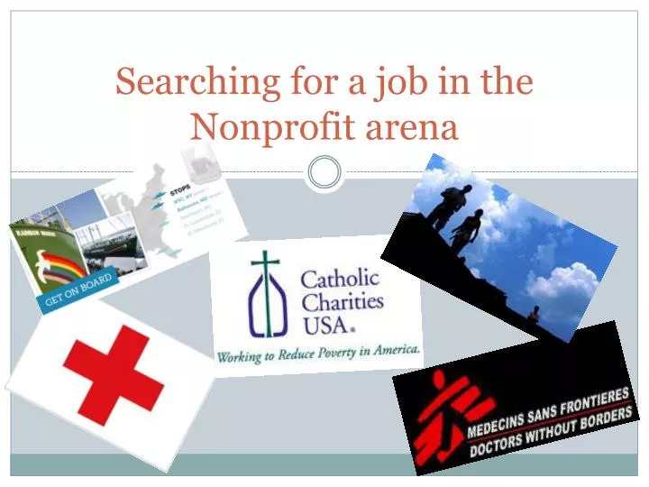 searching for a job in the nonprofit arena