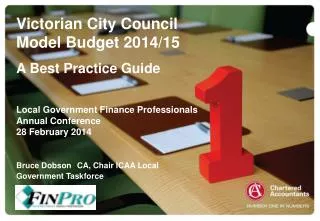 Victorian City Council Model Budget 2014/15 A Best Practice Guide Local Government Finance Professionals Annual Confere