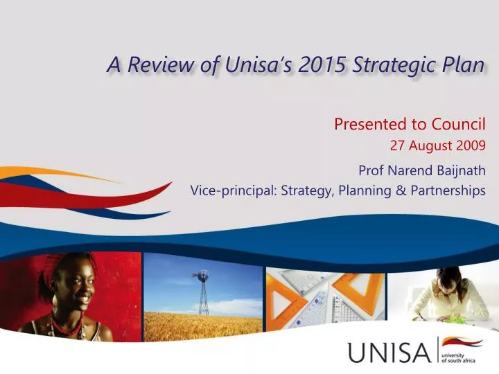 a review of unisa s 2015 strategic plan