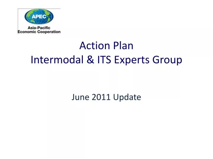 action plan intermodal its experts group